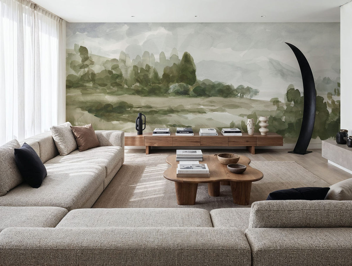 Path to the Mountain Mural Wallpaper - room preview 03