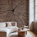 Tree Ring Portrait Mural Wallpaper - room preview 03