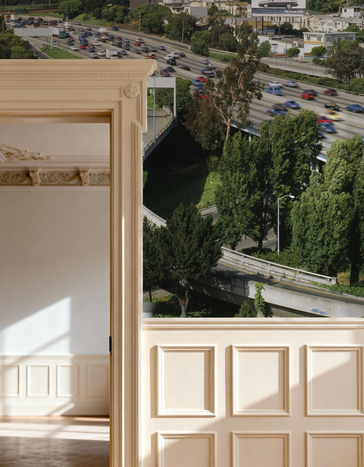 Hillside Highway Mural Wallpaper - room preview 03