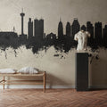 San Antonio Texas Skyline Concrete Mural Wallpaper - room preview 03