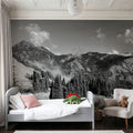 Olympic Mountains Mural Wallpaper - room preview 03