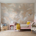Clouding, Sepia Mural Wallpaper - room preview 03