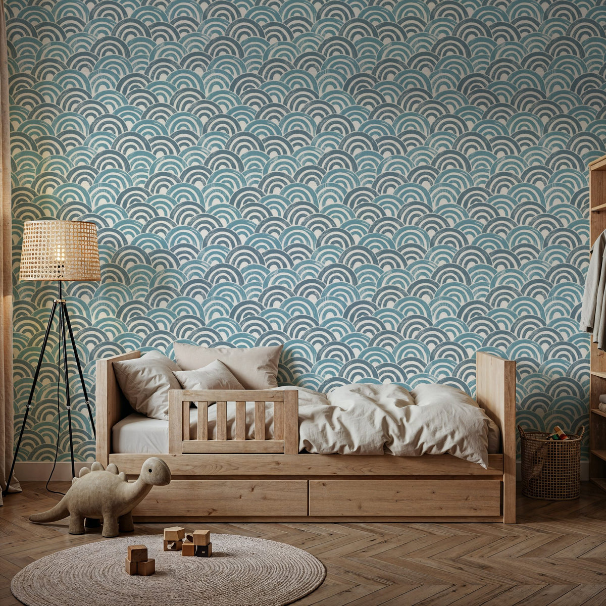 Japandi Sea Mural Wallpaper - room preview 03
