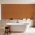 Autumn Dots Light Brown Mural Wallpaper - room preview 03