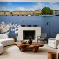 Riverside Swans Mural Wallpaper - room preview 03