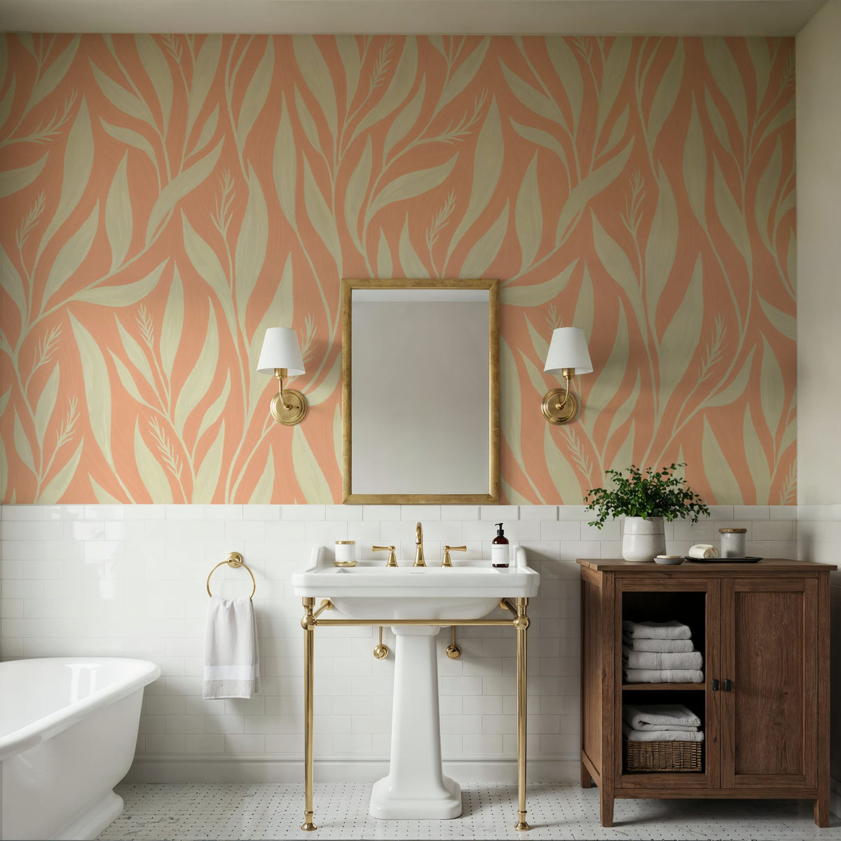 Leavescapes Mural Wallpaper - Edition 3 - room preview 03