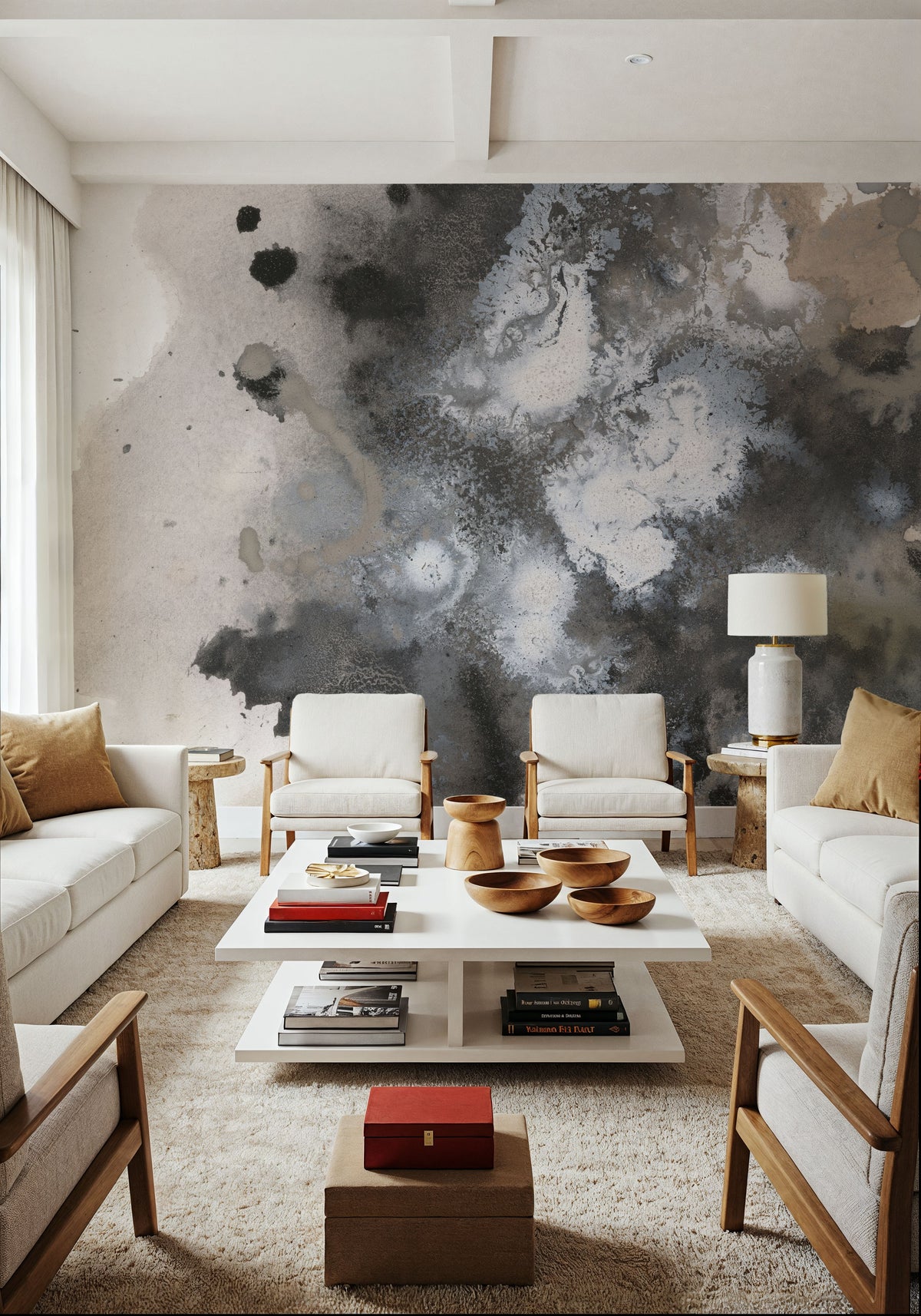 Sustained Abstraction II Mural Wallpaper - room preview 03