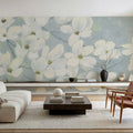Dogwood White Mural Wallpaper - room preview 03