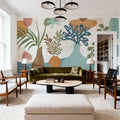 Coastal Flowers Mural Wallpaper - room preview 03