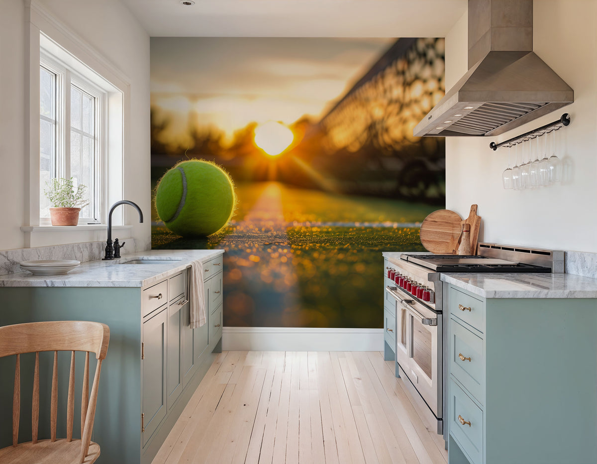 Play Tennis Mural Wallpaper - room preview 03
