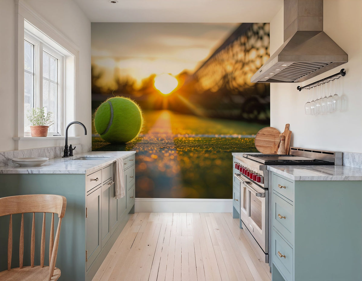 Play Tennis Mural Wallpaper - room preview 03
