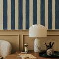 Sino Vertical Lines, Denim Mural Wallpaper - room preview 03