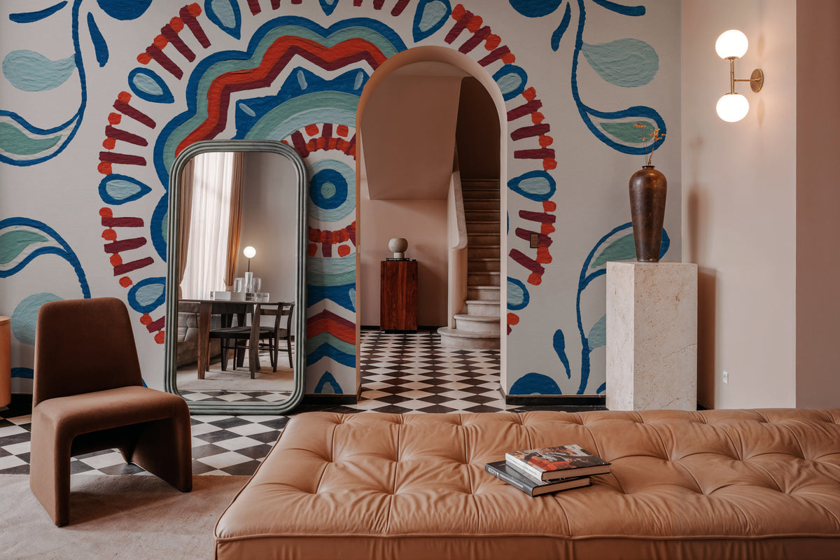 Tex Mex Mandala Tile III Mural Wallpaper - room preview 03