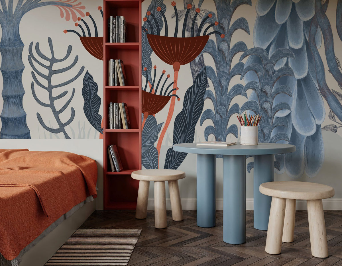 Purpurea Trees Mural Wallpaper - room preview 03