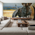 Hunting Dog Pointer Mural Wallpaper - room preview 03