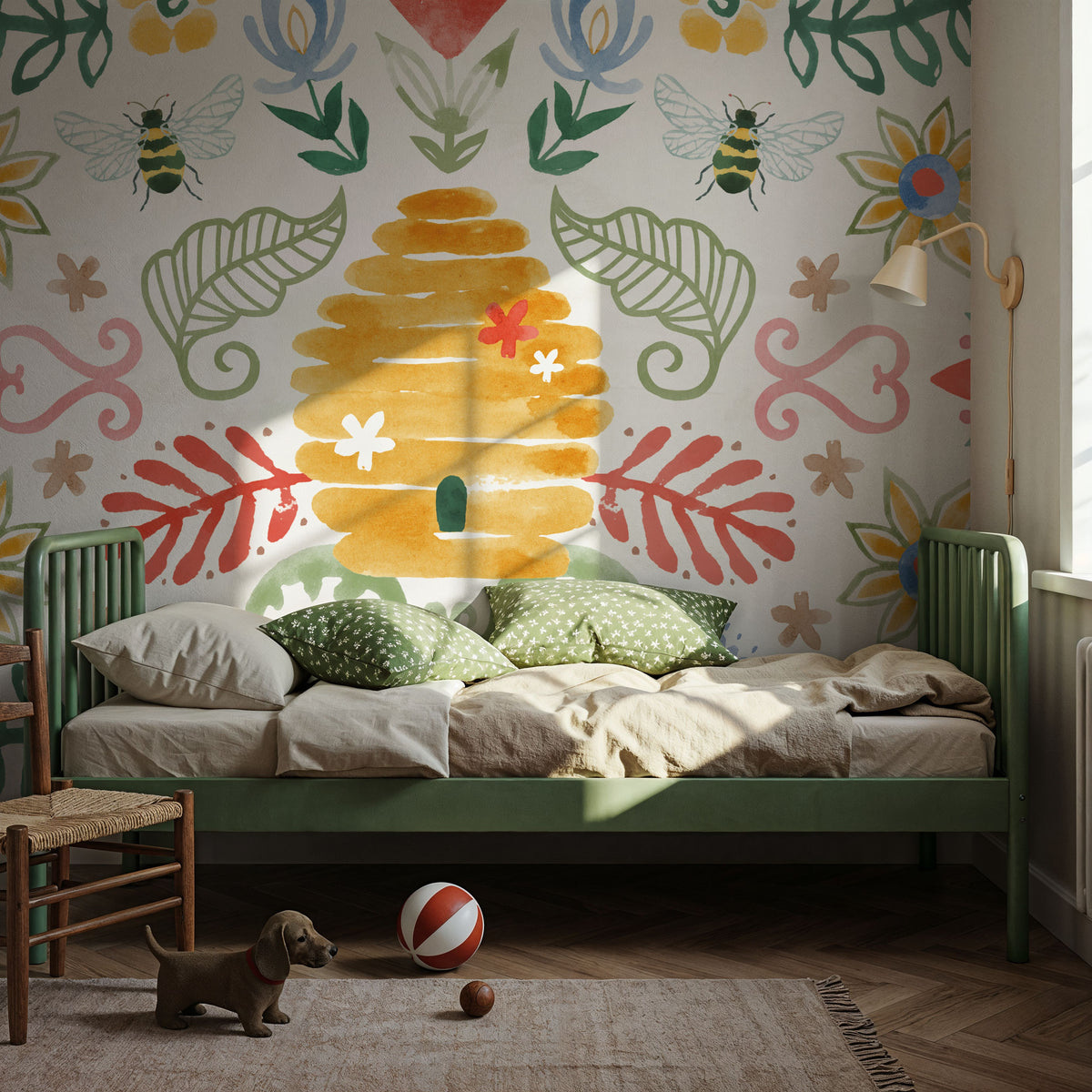 Wild Blooms I Mural Wallpaper - room preview 03
