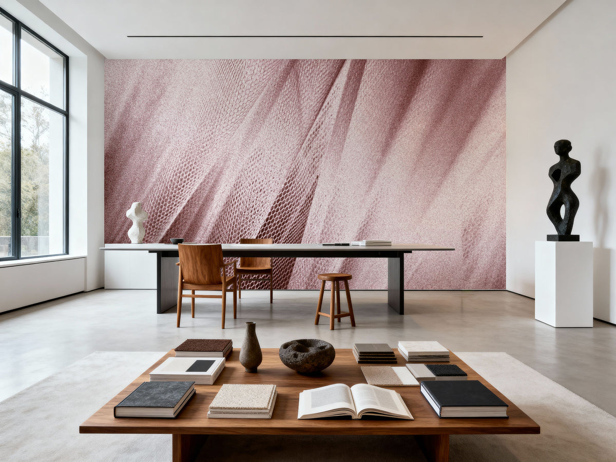 Coral Snow Serpent Mural Wallpaper - room preview 03