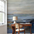Serene Sea Mural Wallpaper - Neutral Tone - room preview 03