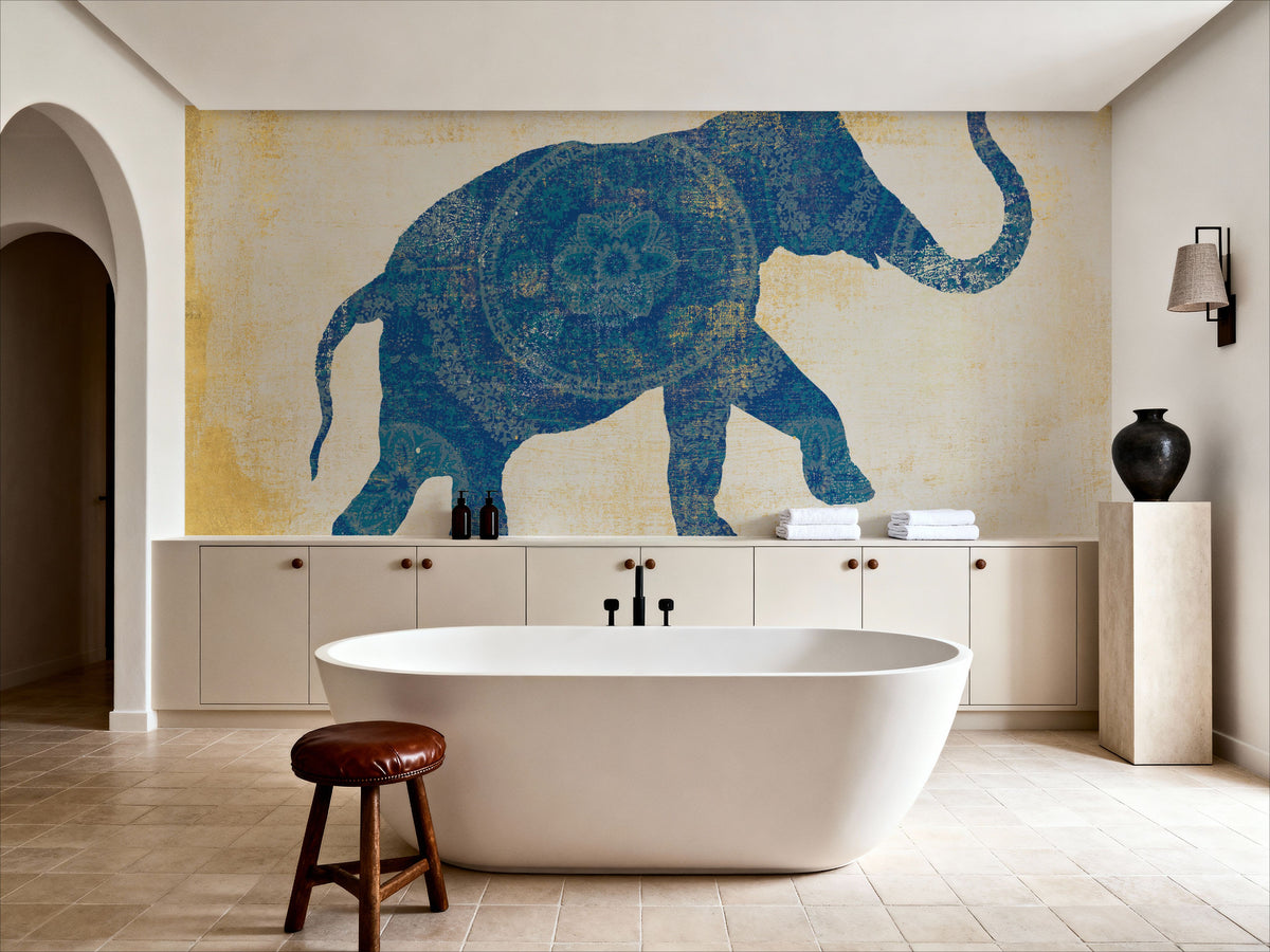 Raja Elephant I Mural Wallpaper - room preview 03