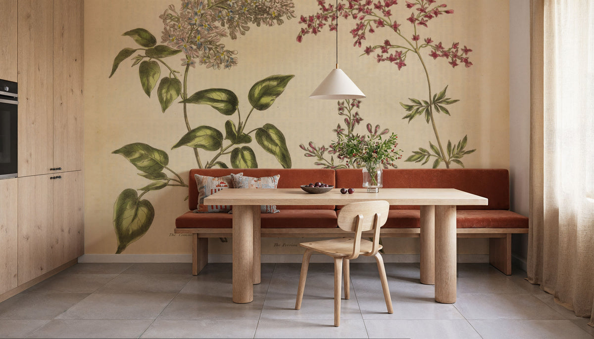 Herbal Botanical I Mural Wallpaper - room preview 03