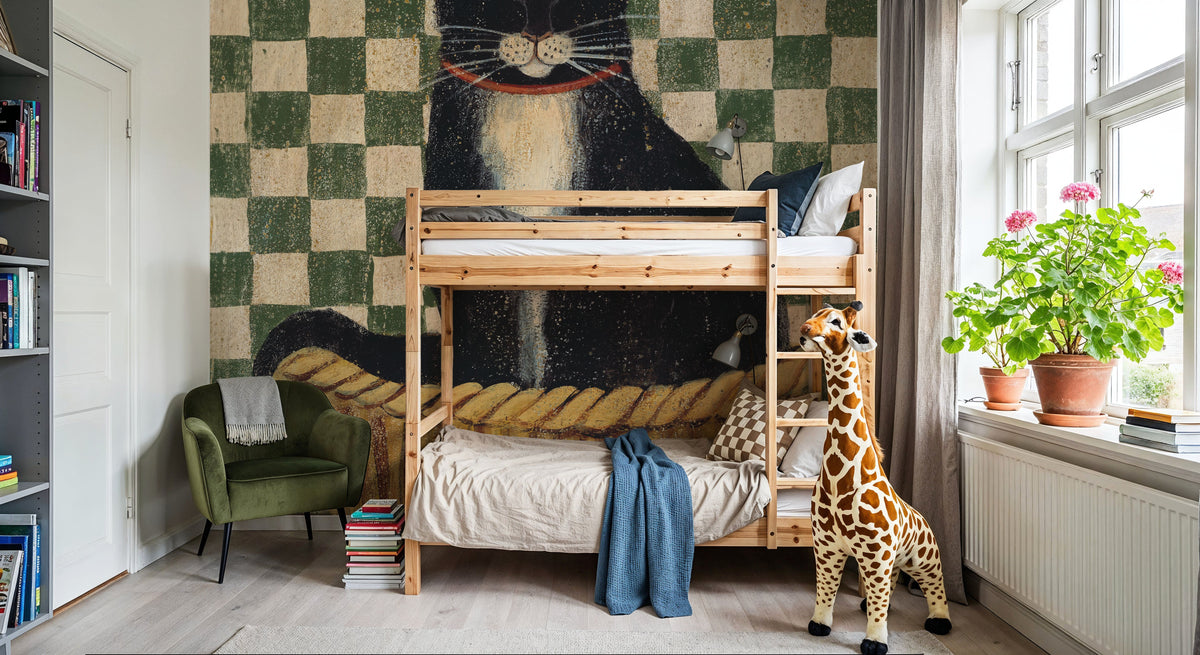 Norman Mural Wallpaper - room preview 03