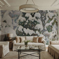 Juniper Tree in the Snow Mural Wallpaper - room preview 03