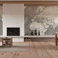 World Map Cities - Davey Mural Wallpaper - room preview 03