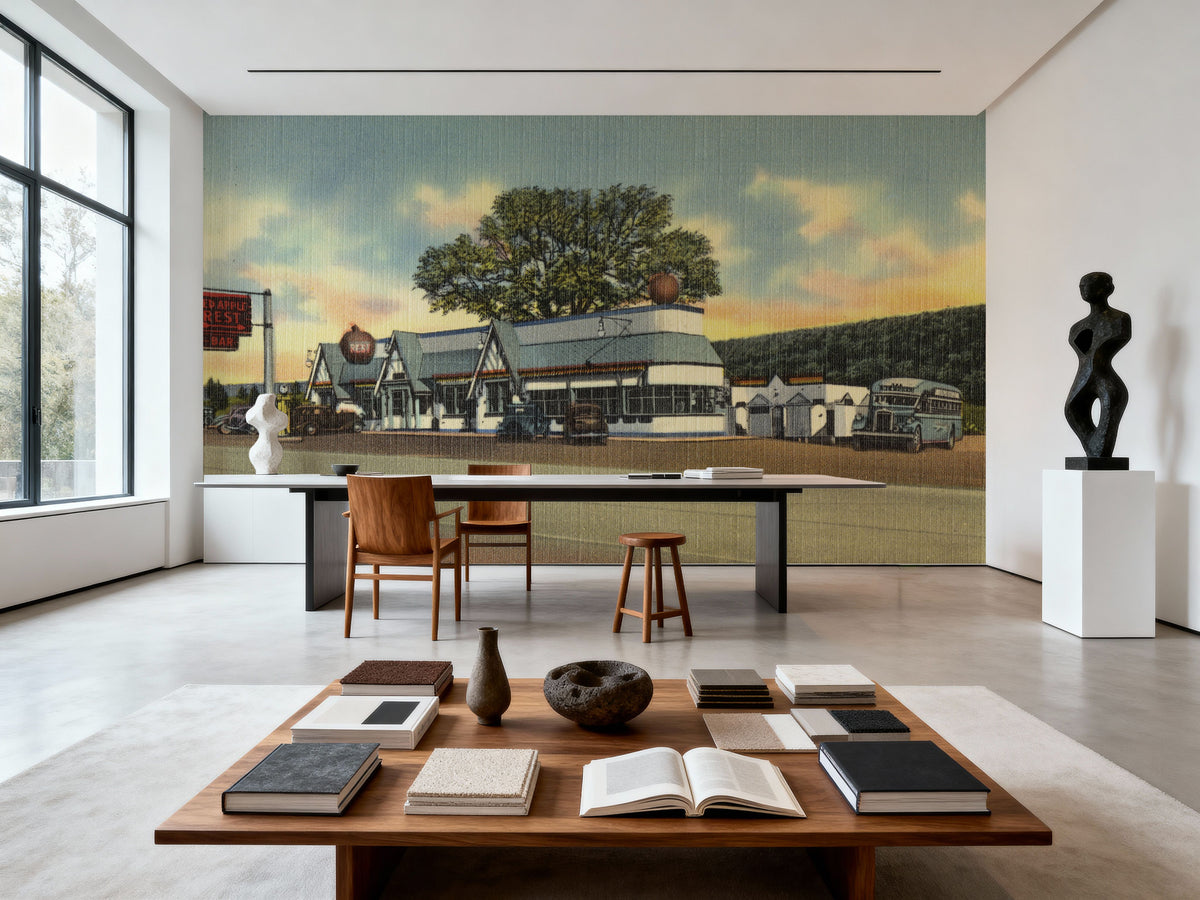 Greetings From Red Apple Rest Mural Wallpaper - room preview 03