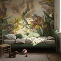 Tulips Feast, Yellow Mural Wallpaper - room preview 03