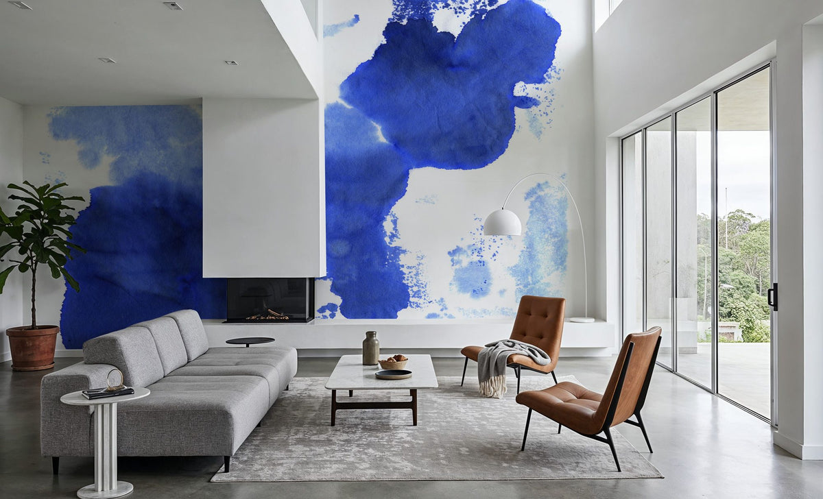 Denim Cloud Mural Wallpaper - room preview 03