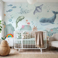 Ocean Paradise, Neutral Mural Wallpaper - room preview 03