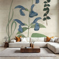 Salvia Florals Vintage II Mural Wallpaper - room preview 03
