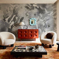 Dreaming of Magnolias Small (No Lines), Blue Mural Wallpaper - room preview 03