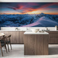 Mountain Sunset Mural Wallpaper - room preview 03