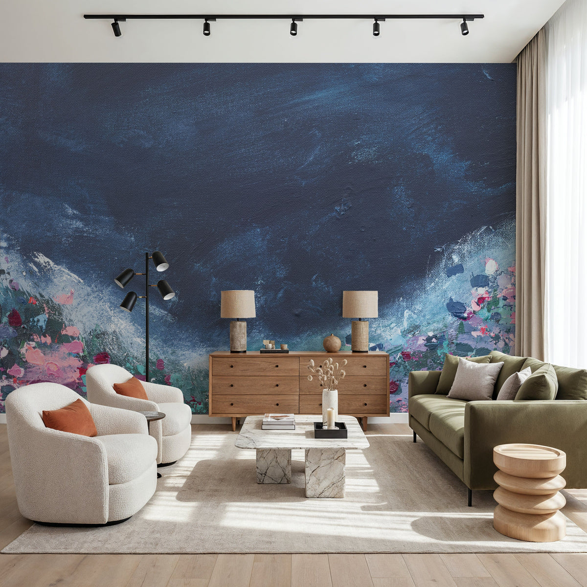 Map of the Stars II Mural Wallpaper - room preview 03