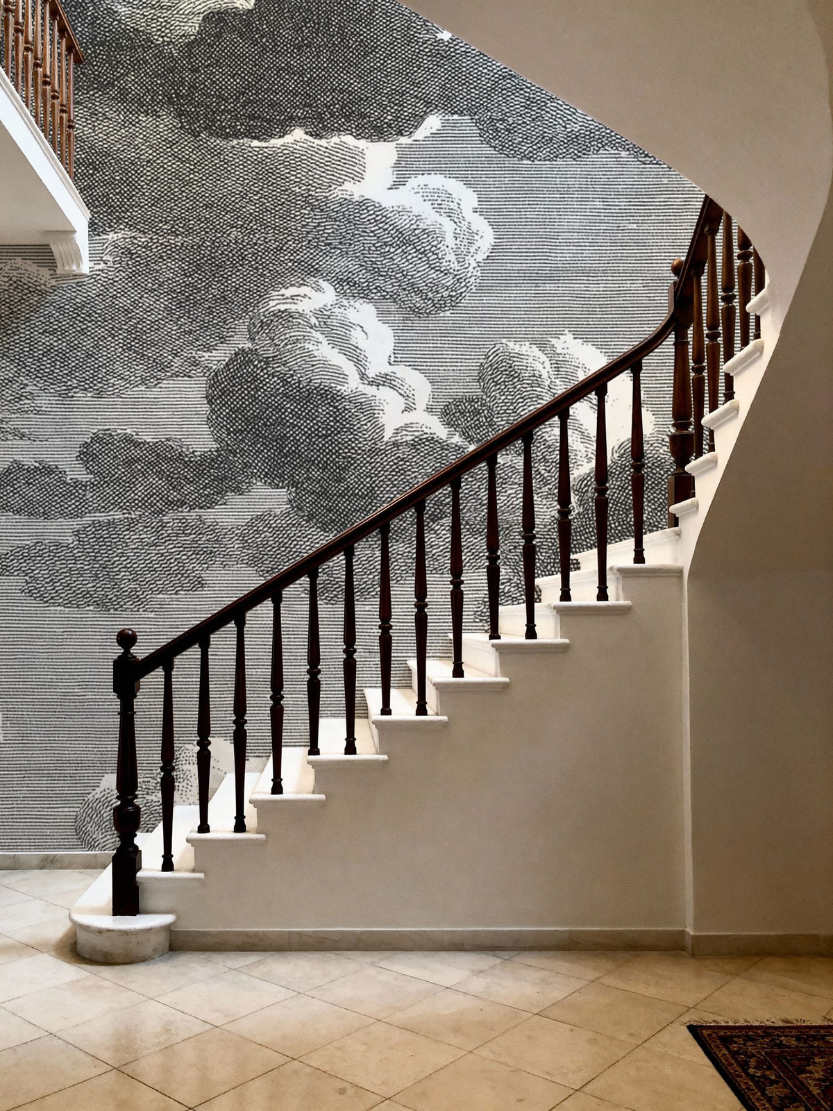 Intaglio Clouds, Storm Mural Wallpaper - room preview 03