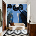 Scyscraper Palms Mural Wallpaper - room preview 03