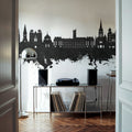 Dijon France Skyline Black & White Mural Wallpaper - room preview 03