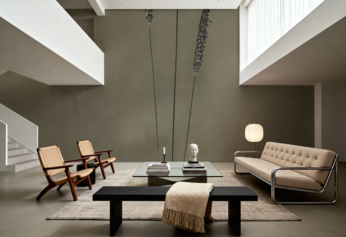 Glass Plate Botanical IV Mural Wallpaper - room preview 03