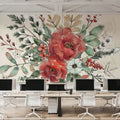 Festive Blooms VIII Mural Wallpaper - room preview 03