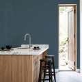 Faux Sand Stucco Finish, Aegean Blue Mural Wallpaper - room preview 03