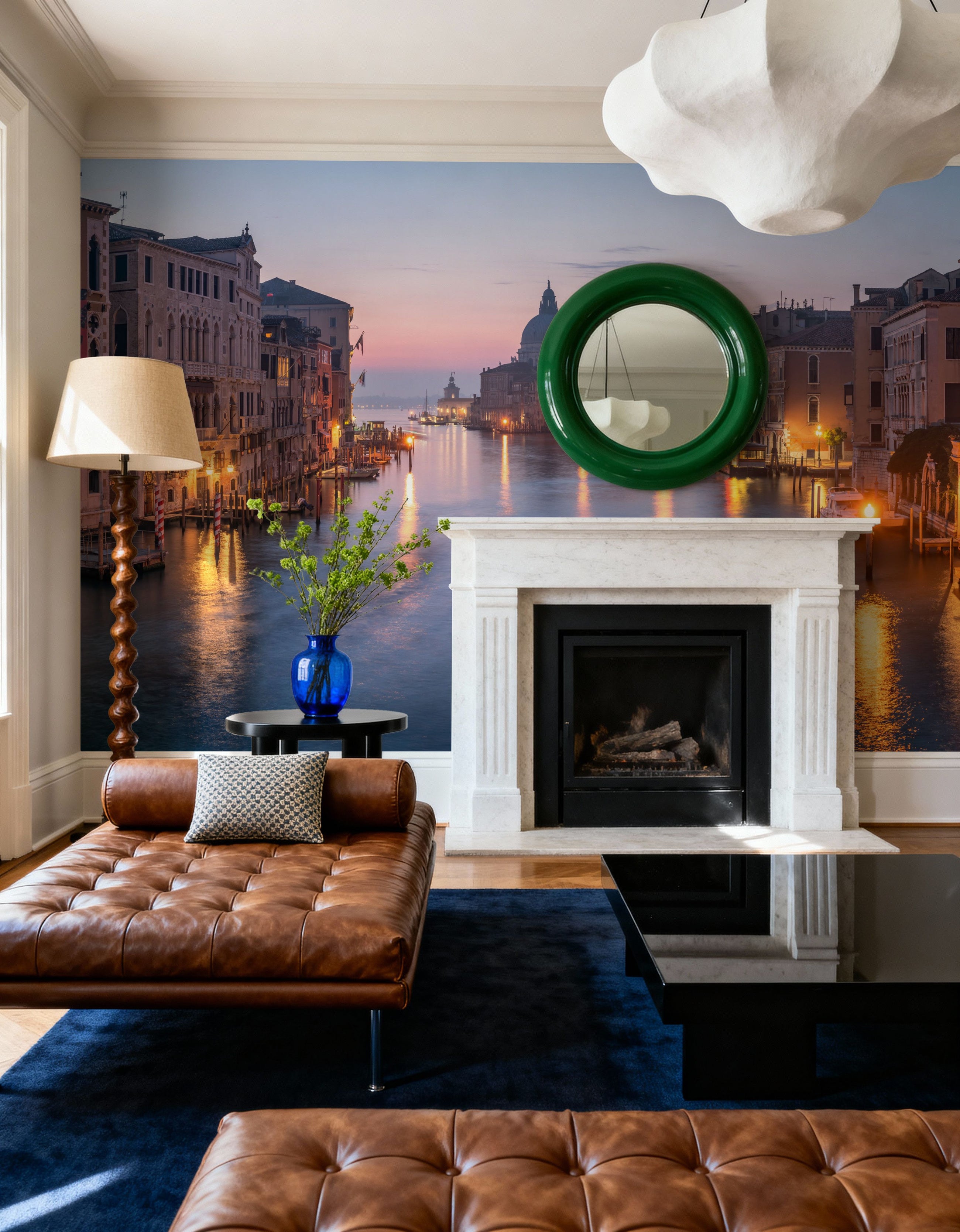 Venice At Night Mural Wallpaper