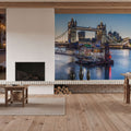 Tower Bridge At Night Mural Wallpaper - room preview 03