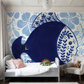 Coastal Chinoiserie V Mural Wallpaper - room preview 03