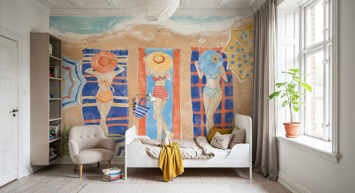 Sunkissed I Beach Mural Wallpaper - room preview 03