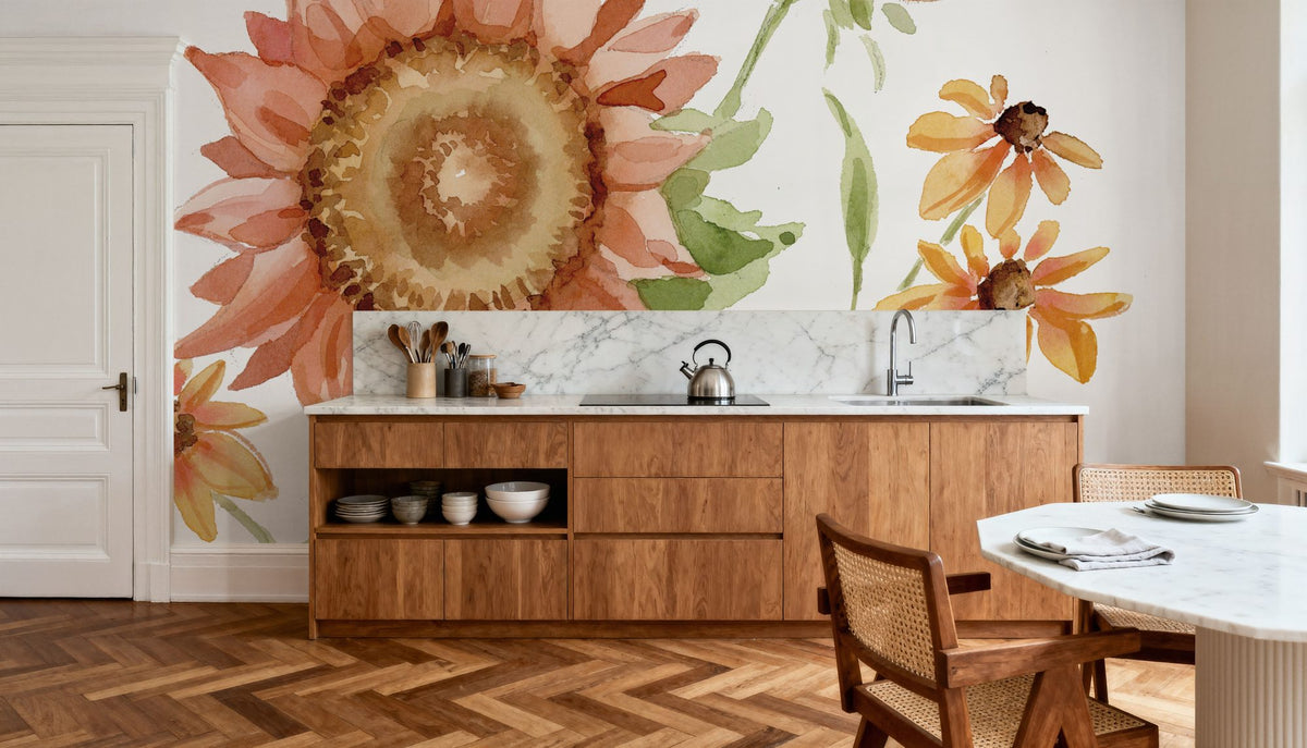Fall Cottage Garden III Mural Wallpaper - room preview 03
