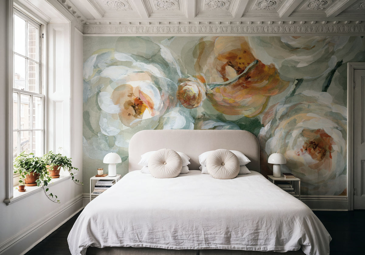 Peach Blossoms Mural Wallpaper - room preview 03