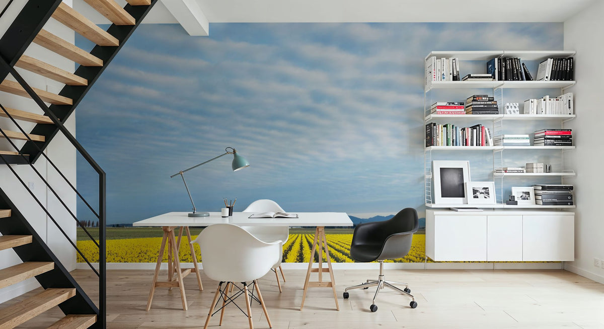 Skagit Valley Daffodils Mural Wallpaper - room preview 03
