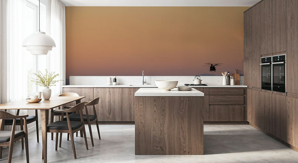 Helicopter Horizon Mural Wallpaper - room preview 03