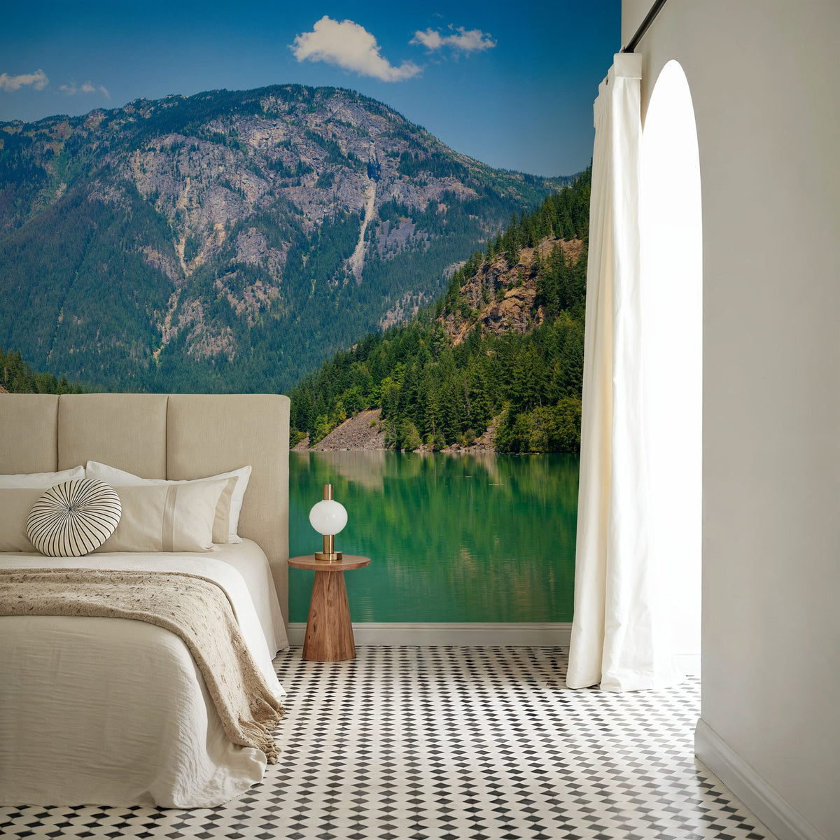Diablo Lake II Mural Wallpaper - room preview 03